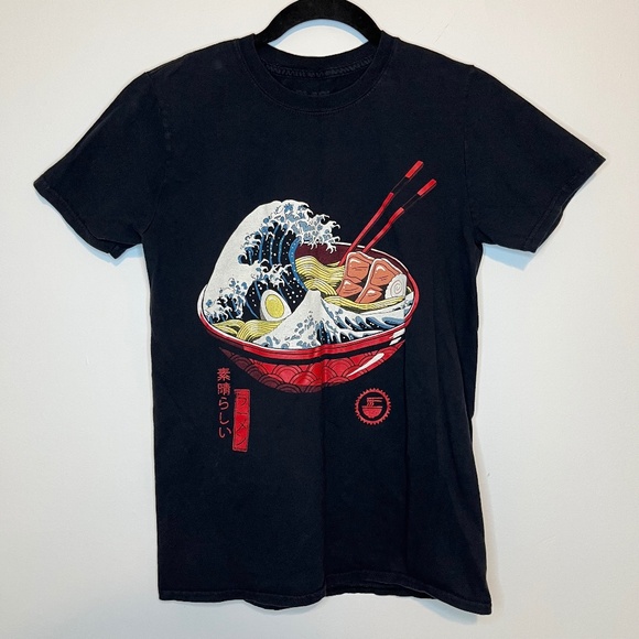 The Great Ramen Wave Graphics T-shirt Size S - Picture 1 of 6